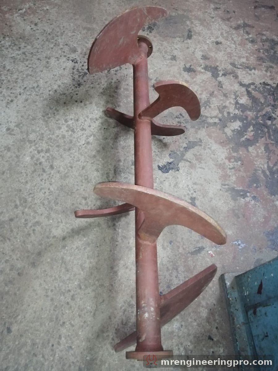 Complete agitator shaft with paddles for Schwing SP1400 concrete pump