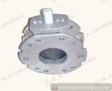 Butterfly valve for batching plant cement line