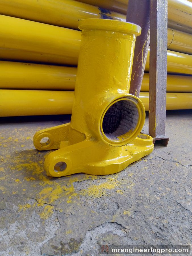Straight hopper outlet flap for Schwing concrete pump