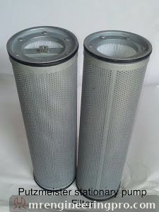 Hydraulic filter elements for Putzmeister stationary concrete pump