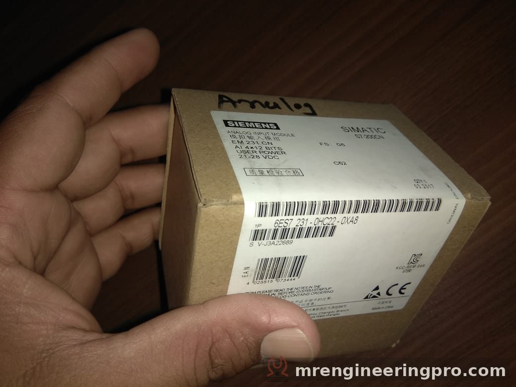Siemens SIMATIC S7-200 analog input module for batching plant PLC