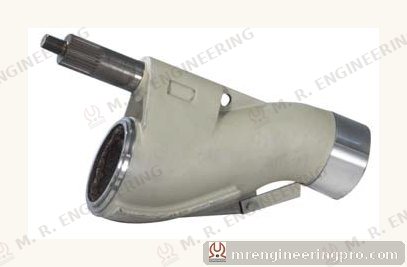 S-tube S-valve for Putzmeister concrete pump with splined shaft and outlet wear sleeve