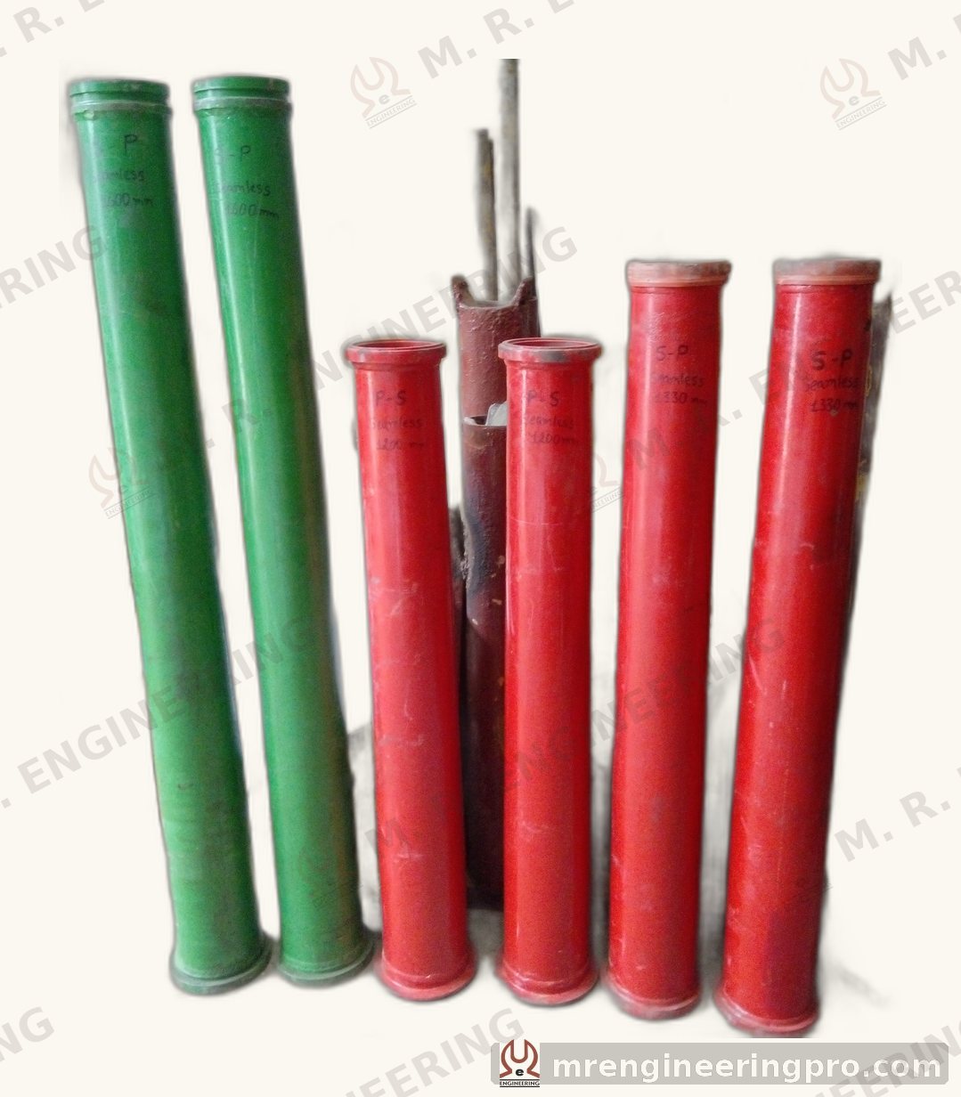 Taper and reducer pipes DN150 to DN125 for concrete pump delivery lines