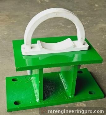 U-type pipe support clamp with PU saddle for concrete delivery line