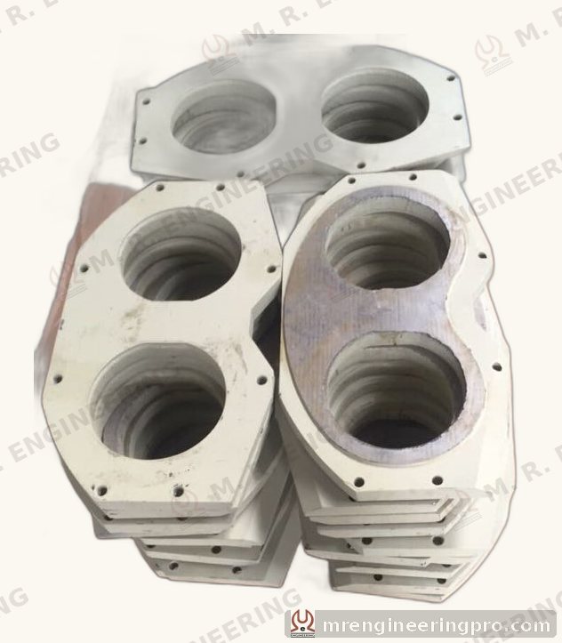 Spectacle wear plate Duro for Putzmeister concrete pump